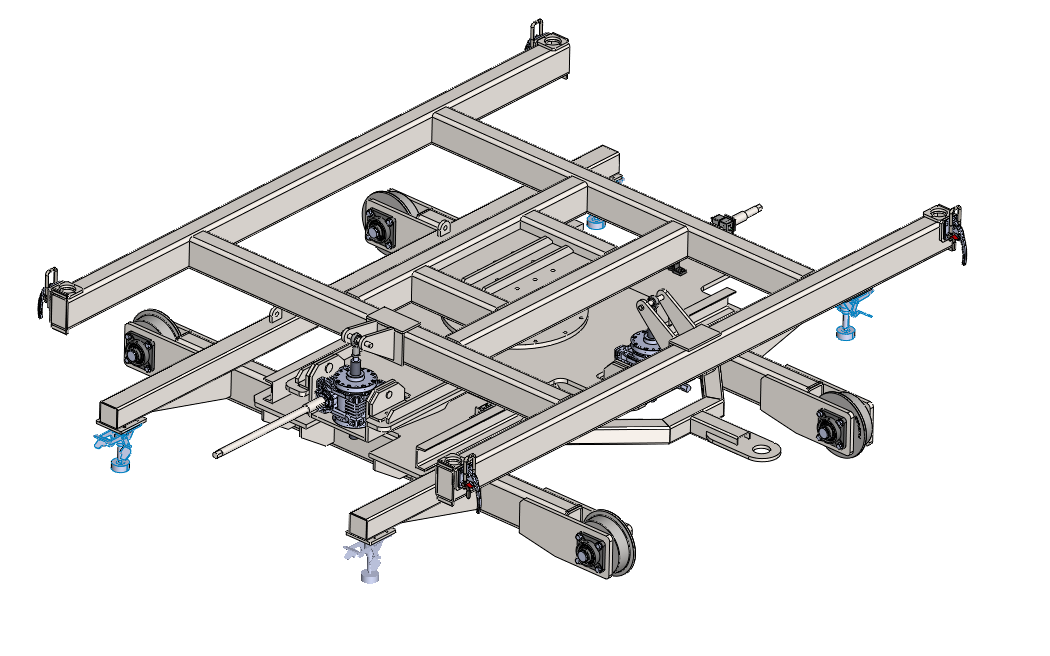 Wózek transportowy — model CAD